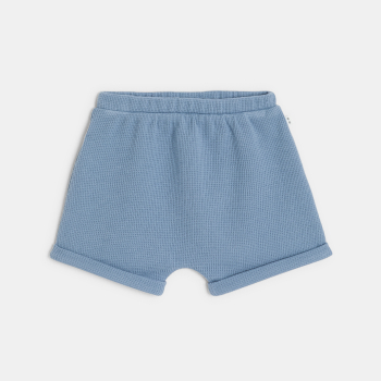 طقم تي شيرت قطني أزرق وشورت عليه صورة خلية النحل للصبي الرضيع